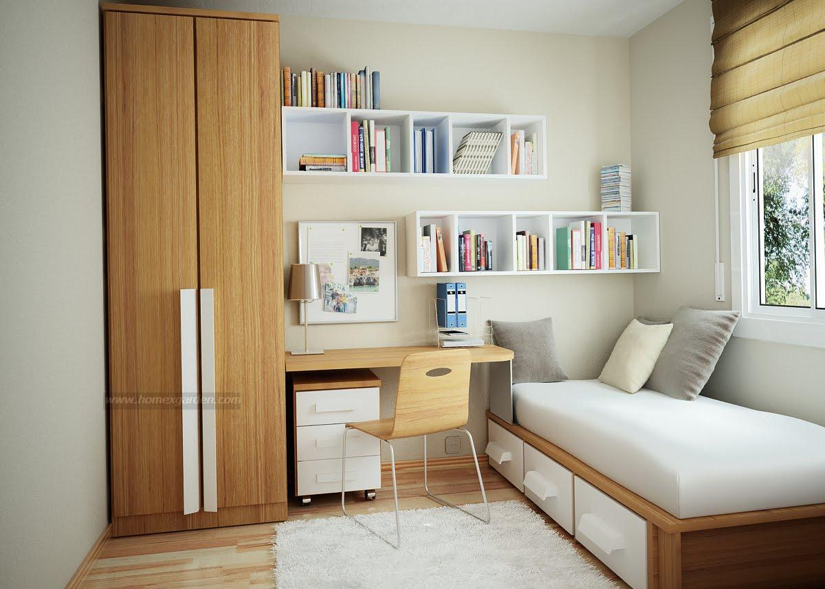Thiết kế nội thất cho phòng ngủ có diện tích nhỏ gọn, lấy ánh sáng tự nhiên từ cửa sổ giúp không gian phòng thoáng mát