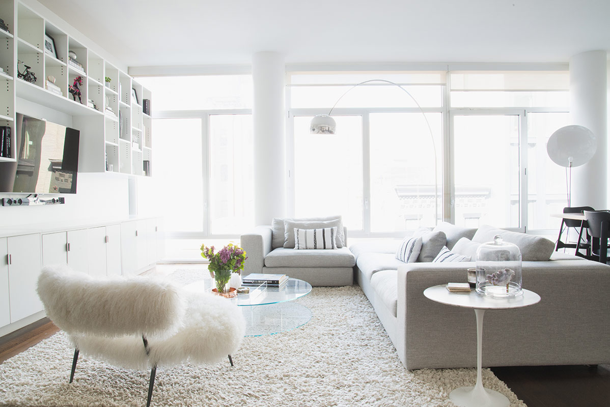 Thiết kế nội thất cho phòng khách có không gian rộng rãi