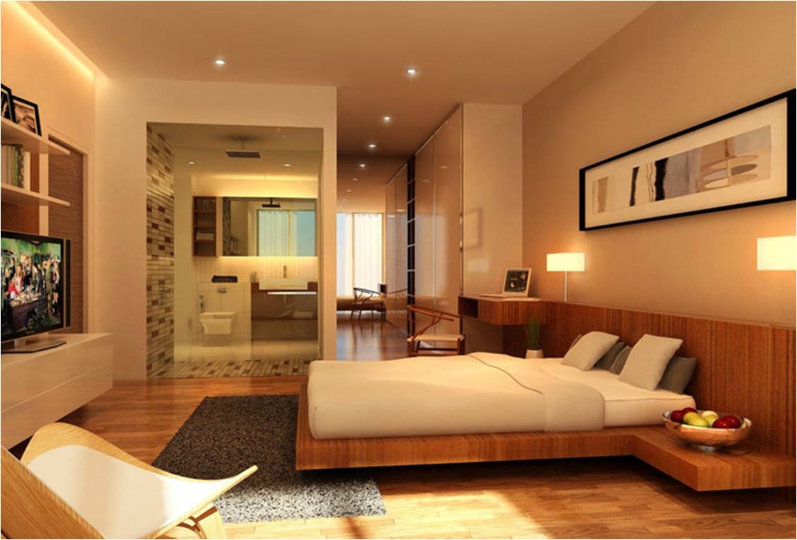 Phòng ngủ với ánh sáng và gam màu trầm giúp bạn nhanh đi vào giấc ngủ